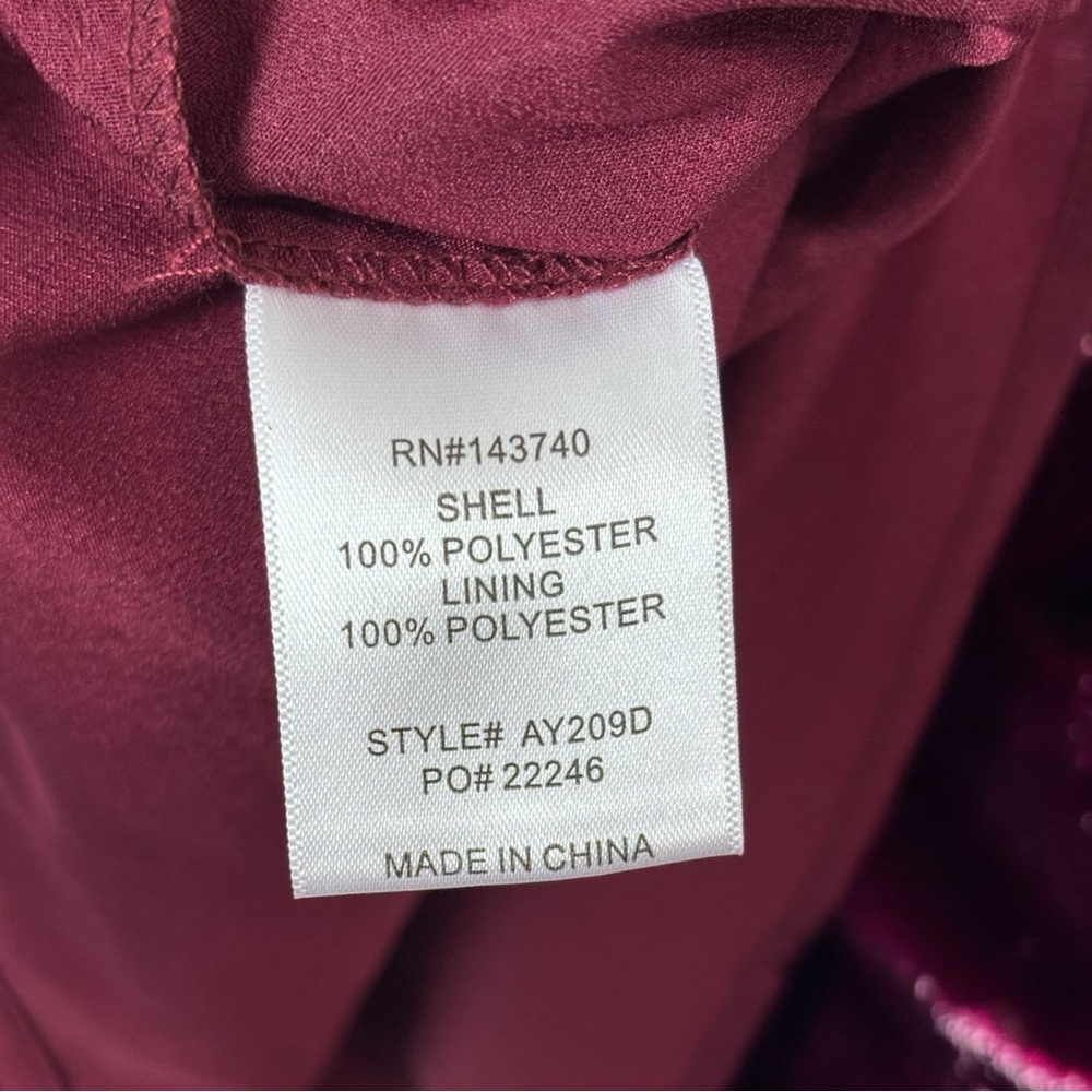 TUCKERNUCK HYACINTH HOUSE GAVIN GARNET SHIMMER SWING MINI DRESS - Picture 13 of 14